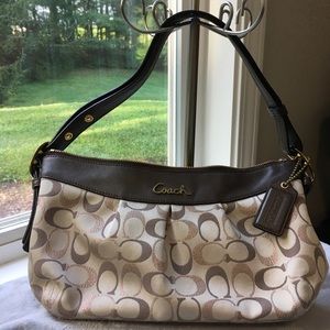 Sparkly gold Coach hobo/crossbody